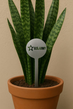 3 Qty Pack U.S. Army Officially Licensed Plant Sticks 2.25" dia. 11.5in Height 16ga. T304 Stainless